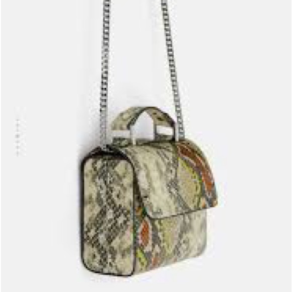 Zara Snake Print Crossbody Bag - Picture 3 of 13